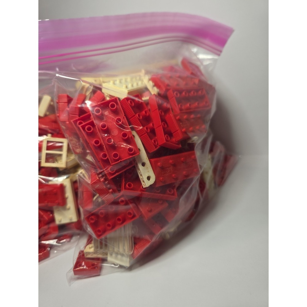 Vintage American Plastic Bricks By Elgo 3 lbs door window etc Loose Lot - Picture 2 of 3